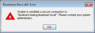 secure connection error
