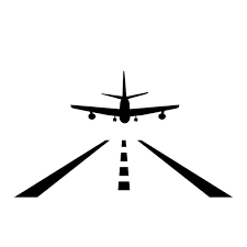 Airplane Aircraft Landing Strip Wall
