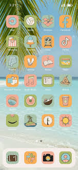 10 000 Black Ios 18 App Icons Tropical