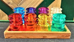 Stained Glass Insulators Yoga