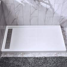 Alcove Solid Surface Shower Pan Base