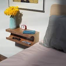 Bedside Table Nightstand Modern Shelf
