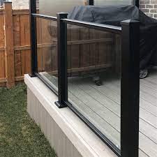 Nuvo Iron Glass Aluminum Deck Railing