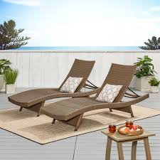 Anthony Outdoor Wicker Armless Chaise
