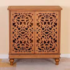 Phi Villa Wood Hollow Carved Cabinet