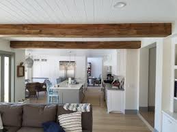 wood box ceiling beams