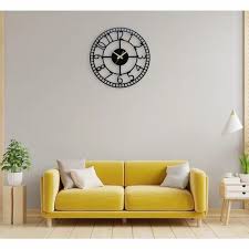 Auromin Black Elegant Wall Clock Size