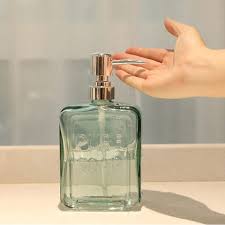 Hand Sanitizer Glass Soap Dispenser