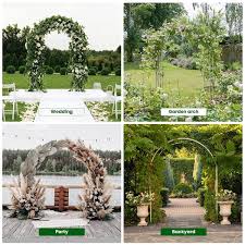 Garden Arbor Wedding Arches For Ceremony Lightweight Garden Trellis Arch Garden Arch Trellis For Climbing Plants