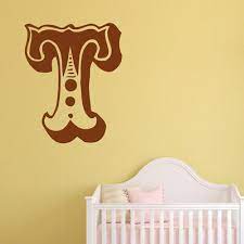 Letter T Circus Font Wall Sticker Ws