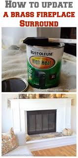 How To Paint Metal Fireplace Surround