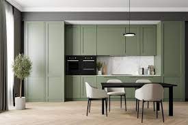 Blank Sage Green Wall Partition White