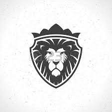 Lion Face Icon Emblem Template For