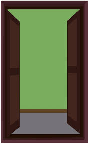 Brown Wooden Front Door Ilration