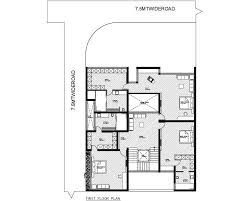 3bhk First Floor House Design Autocad