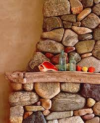 River Rock Fireplace Insteading