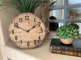 12 Inch Wood Wall Clock Rustic Wall