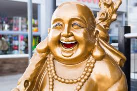 Premium Photo Laughing Gold Buddha