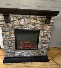 Electric Fireplace Stone Look