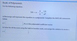 Solved Roots Of Polynomials For The