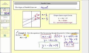 Parallel And Perpendicular Lines