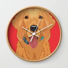 Golden Retriever Art Poster Dog Icon