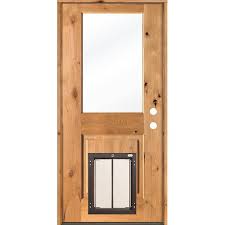 Clear Stain Wood Prehung Front Door