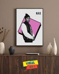 Rapper Icon Artist Wall Art Nas Poster