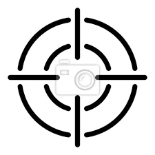Target Icon Outline Target Vector Icon