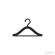 Clothes Hanger Icon Template Black