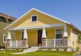 Modern Yellow Bungalow House