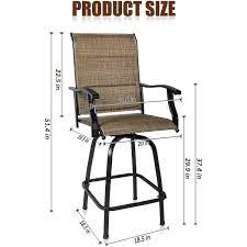 High Patio Chairs With Arm Support