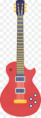 Red Guitar Png Red Guitar Half Red