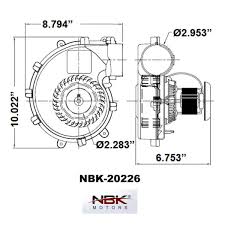 Nbk Motors 1 35 Hp Replacement Furnace