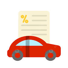 Car Loan Flat Icon Vector Car Loan