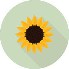 Premium Vector Sunflower Icon With