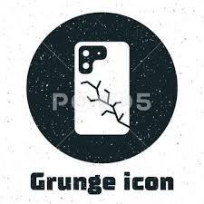Grunge Smartphone With Broken Screen