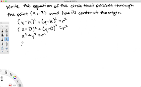 Solved Write The Equation Of The Circle