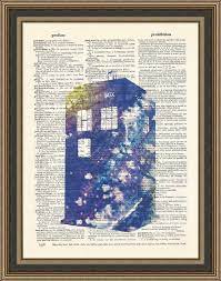 Doctor Who Tardis Watercolor