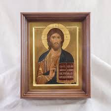 Christ Pantocrator Icon Hand Painted