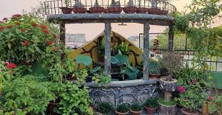 Couple Builds Organic Terrace Garden