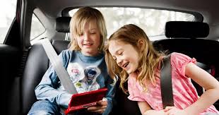 Children Undo Seatbelts In Car