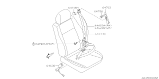 64630fe050ml Genuine Subaru Seat Belt