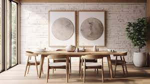 Modern Japandi Dining Room With Wooden