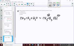 Balanced Equation For The Ionization Of