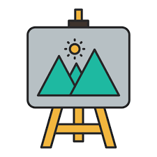 Easel Generic Outline Color Icon