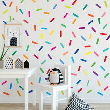 Rainbow Sprinkles Wall Stickers