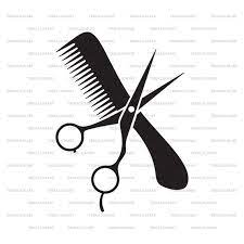Hair Salon Design Scissors And Comb