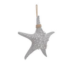 Litton Lane Polystone Gray Starfish