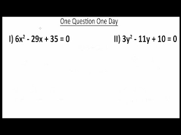 Quadratic Equations Series